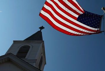Christian Church American Flag